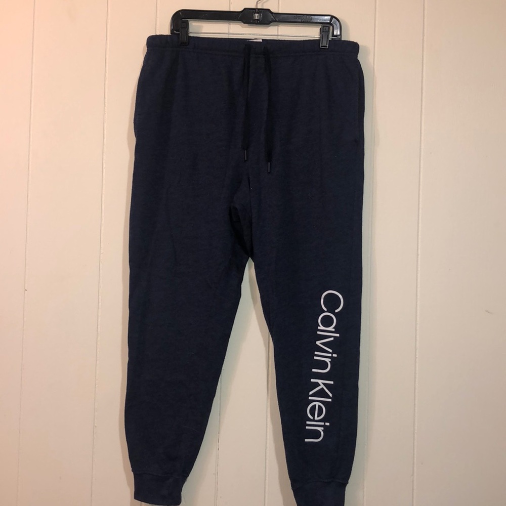 Calvin Klein Men’s Navy Drawstring Sweatpants L